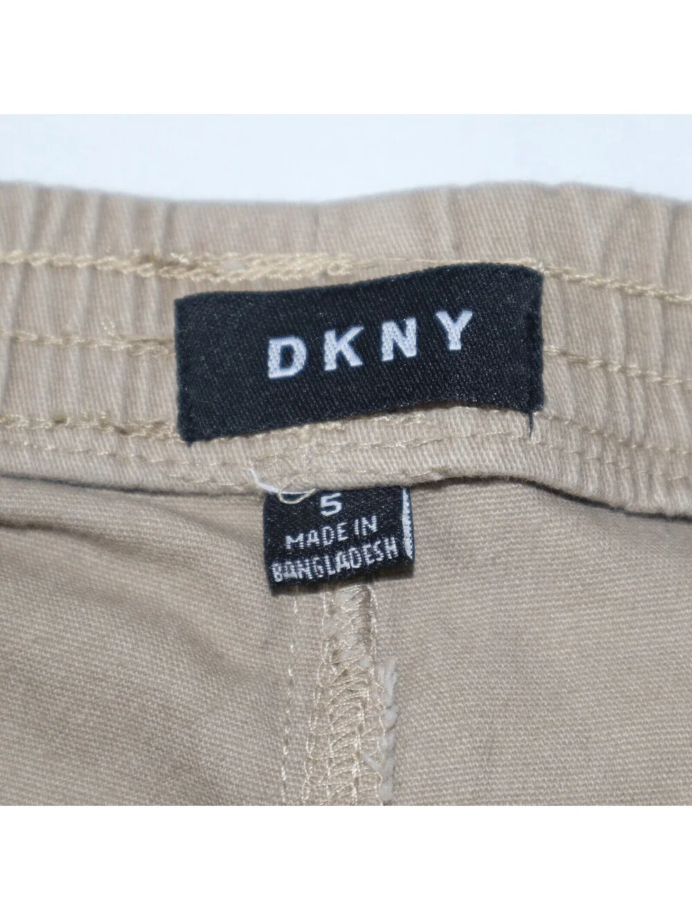 DKNY Boys Khaki Jogger Pants Size 5 Beige